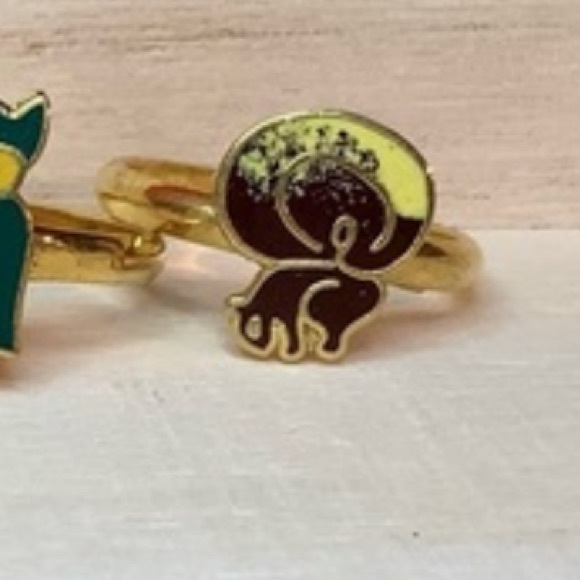 TLC NEW vintage SQUIRREL animal adjustable rings - Picture 1 of 7
